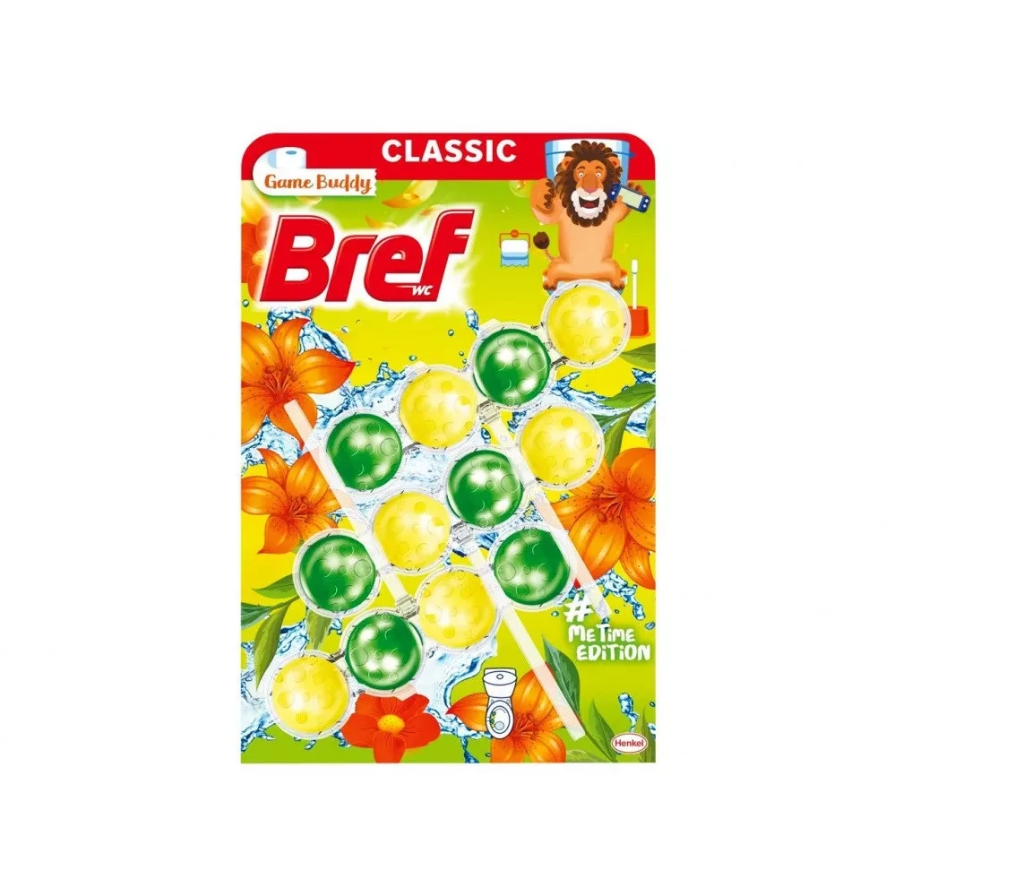 Bref Power Aktív Game Buddy WC illatosító golyó 3 db x 50g